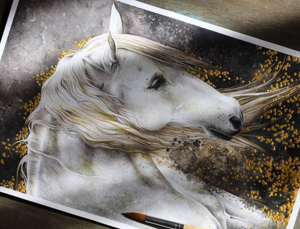 Terminando de dar últimos detalles – Aquarell von Lianzhi Artist