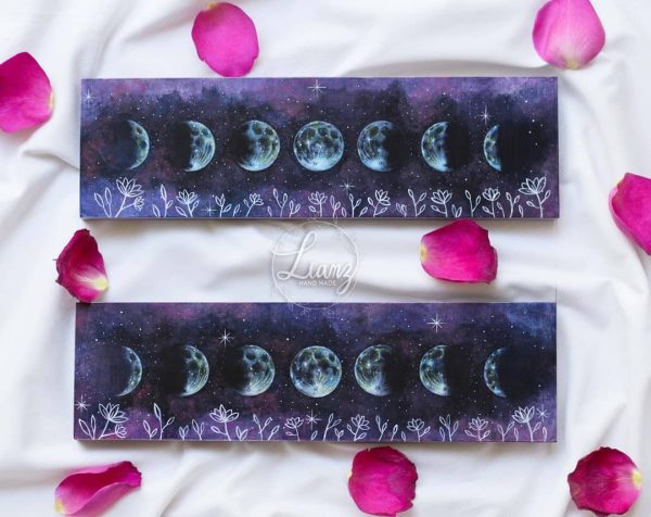 Hermosa en todas tus fases..., testigo de tantas… – Acryl von Lianzhi Artist