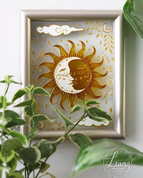 Vive por el sol》️el comienzo del día, vida y energía – Steinmalerei von Lianzhi Artist