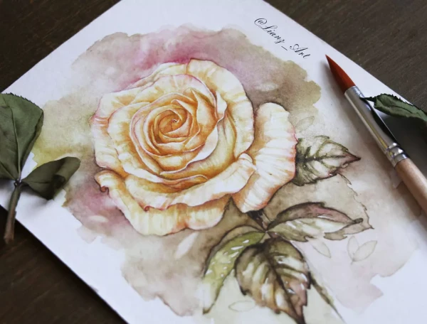 Everyone have a lovely day – Aquarell von Lianzhi Artist