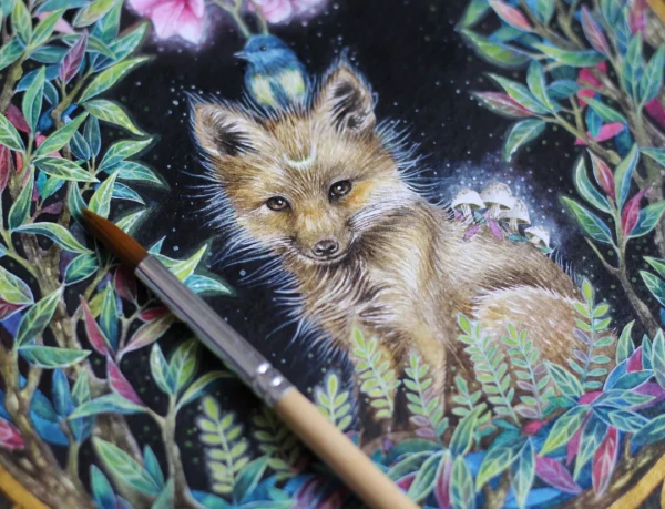Details – Aquarell von Lianzhi Artist