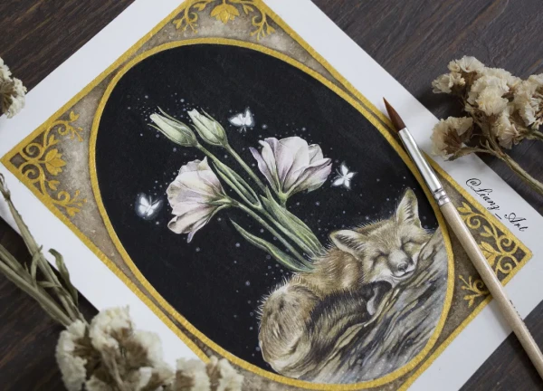 Inspirada en la magia de la naturaleza – Aquarell von Lianzhi Artist