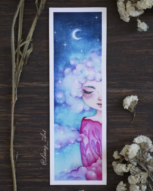 Una de mis pequeñas soñadoras – Aquarell von Lianzhi Artist